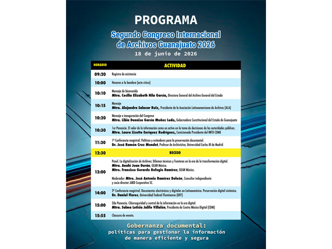 EUN to participate in the Second International Archives Congress, Guanajuato 2026